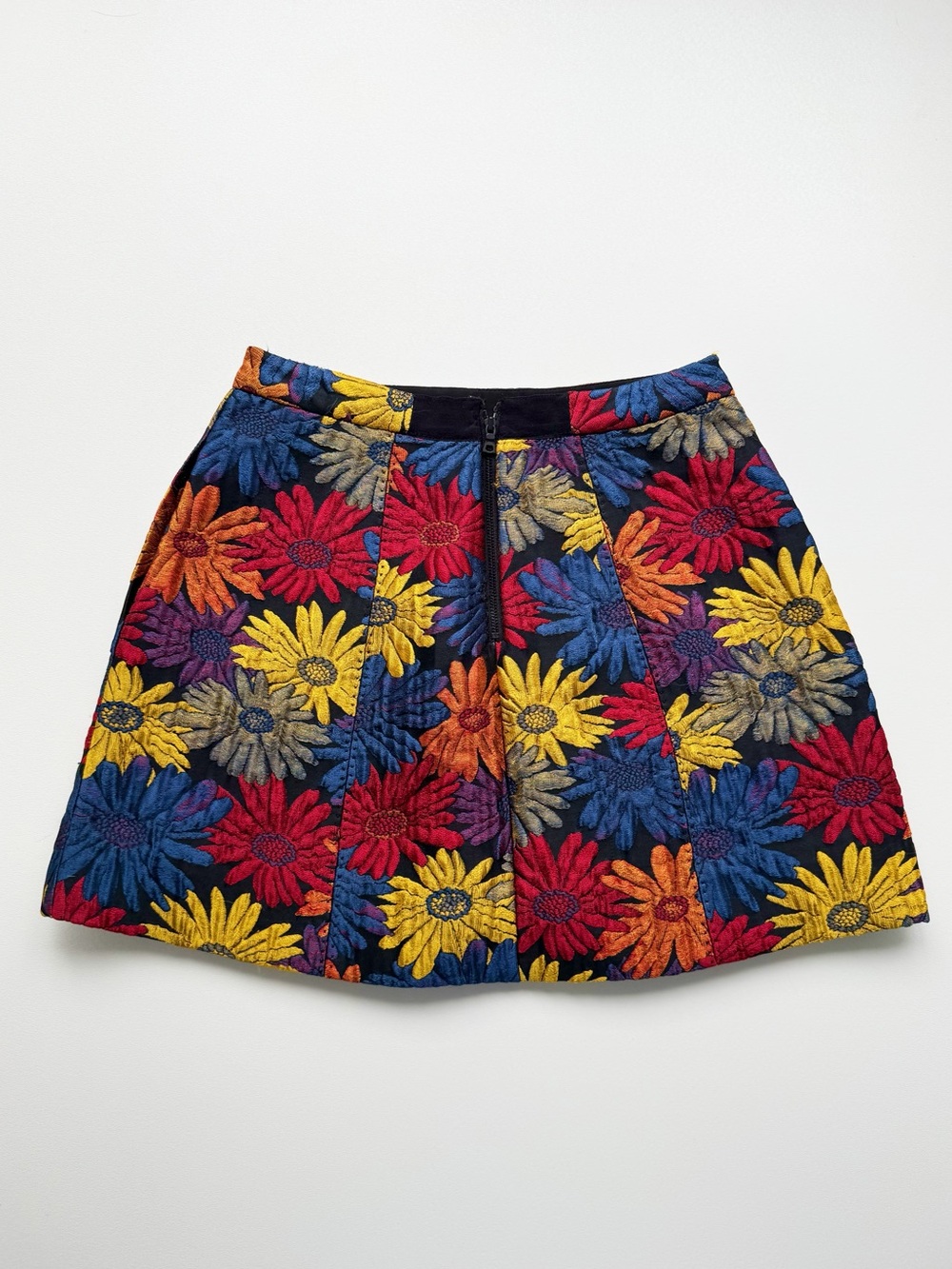 Alice + Olivia Loran Floral Jacquard Mini Skirt — Size 2 - Picture 4 of 8